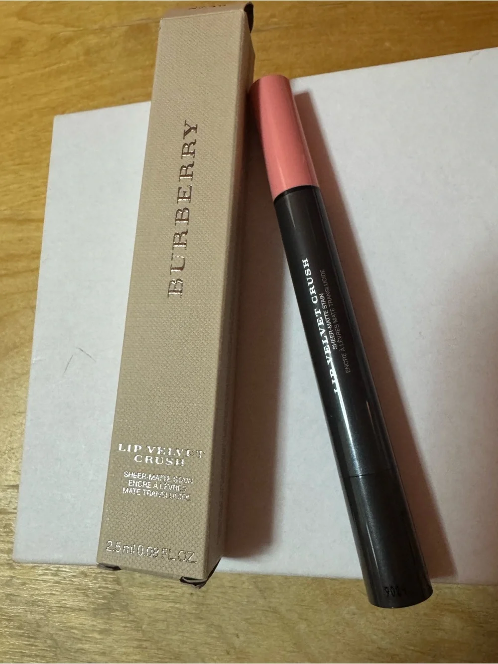 Burberry Lip Velvet Crush Duo NIB - Sugar Pink 40 & Light Crimson 49